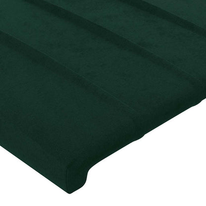 Kopfteile Dunkelgrün 200x5x78/88 cm Samt