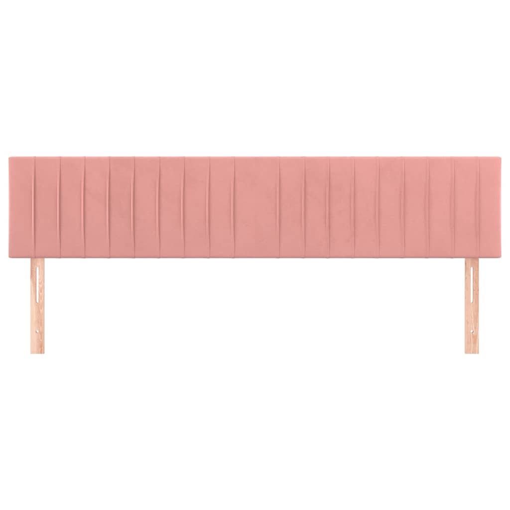Kopfteile Rosa 200x5x78/88 cm Samt
