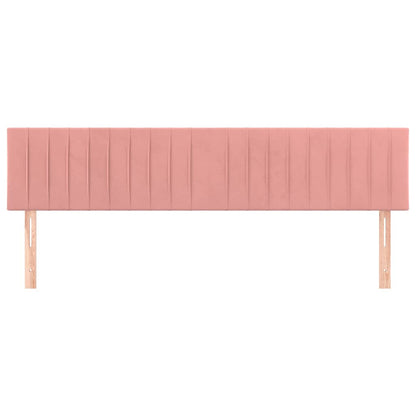 Kopfteile Rosa 200x5x78/88 cm Samt