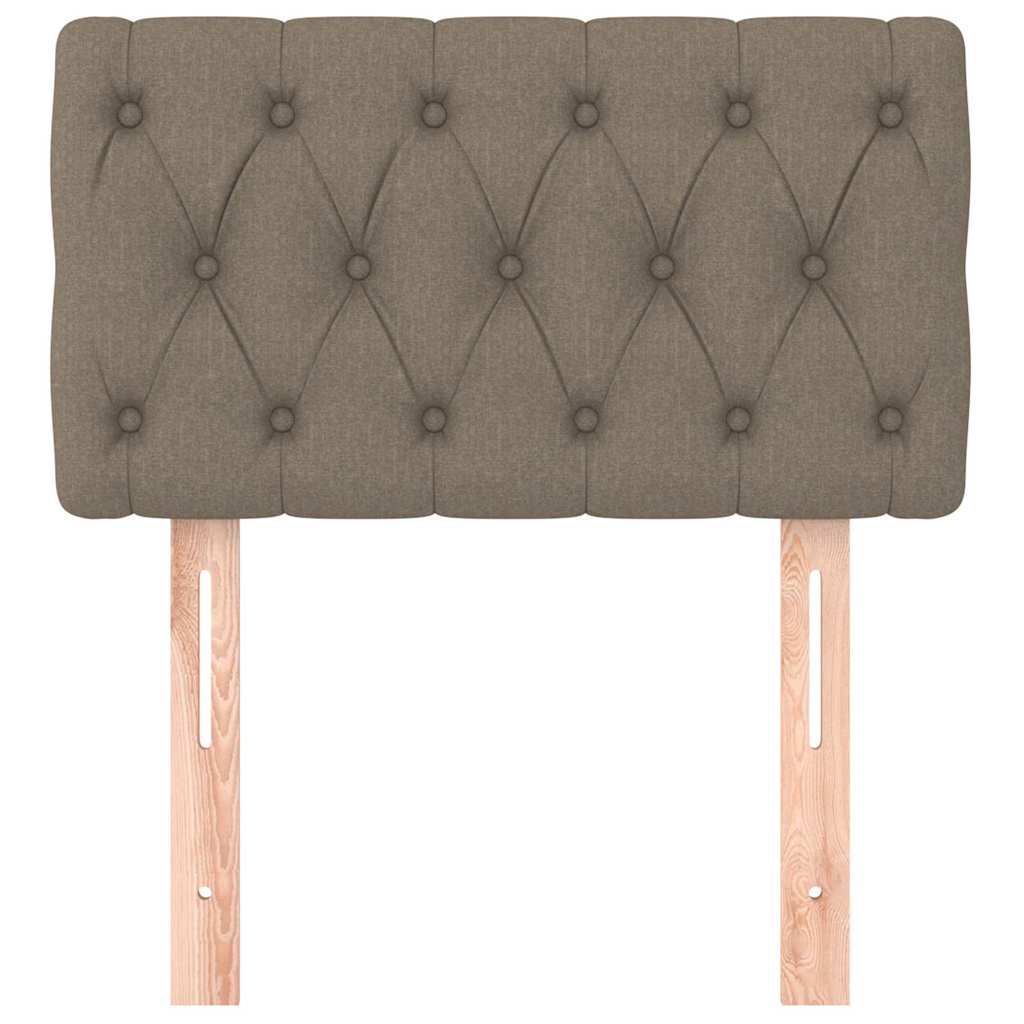 Kopfteil Taupe 80x7x78/88 cm Stoff