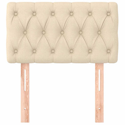 Kopfteil Creme 80x7x78/88 cm Stoff
