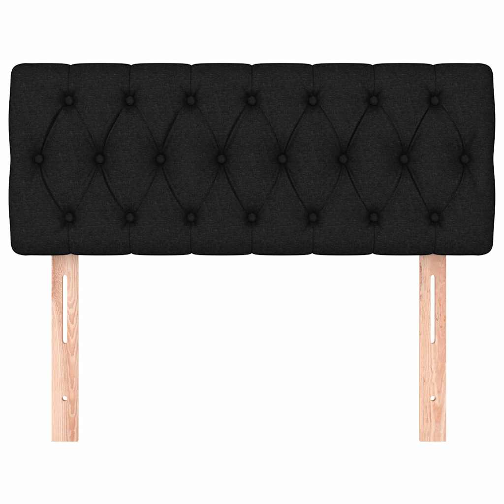 Kopfteil Schwarz 90x7x78/88 cm Stoff