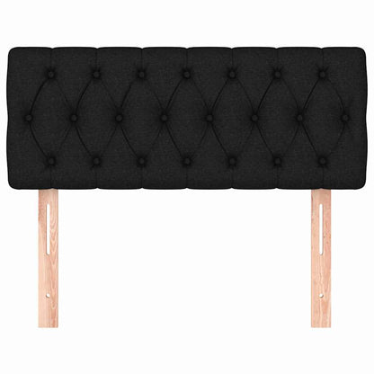 Kopfteil Schwarz 90x7x78/88 cm Stoff