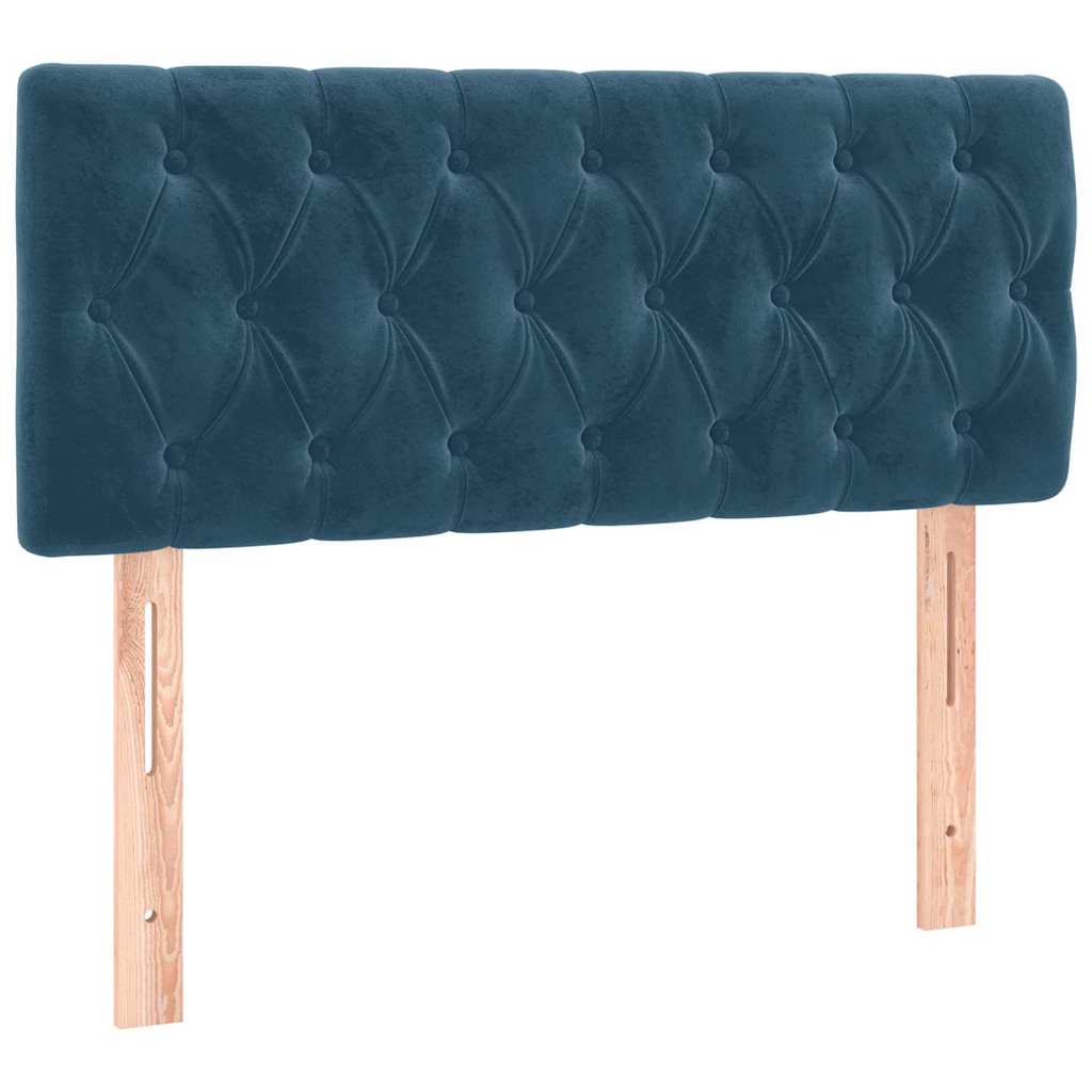 Kopfteil Dunkelblau 100x7x78/88 cm Samt