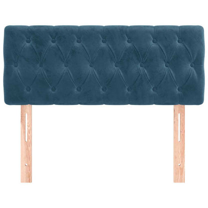Kopfteil Dunkelblau 100x7x78/88 cm Samt