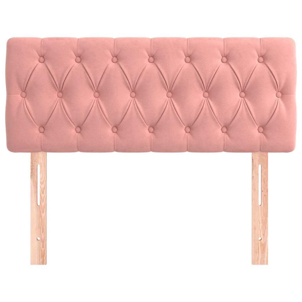 Kopfteil Rosa 100x7x78/88 cm Samt