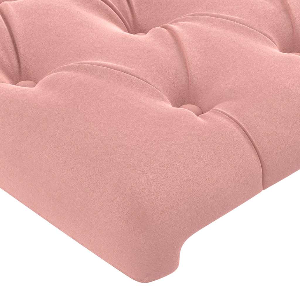 Kopfteil Rosa 100x7x78/88 cm Samt