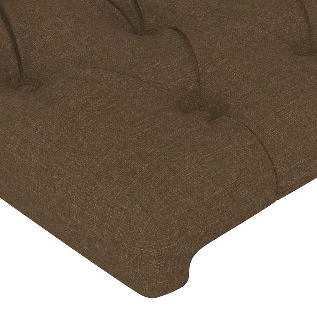 Kopfteile Dunkelbraun 144x7x78/88 cm Stoff
