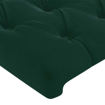 Kopfteile Dunkelgrün 144x7x78/88 cm Samt
