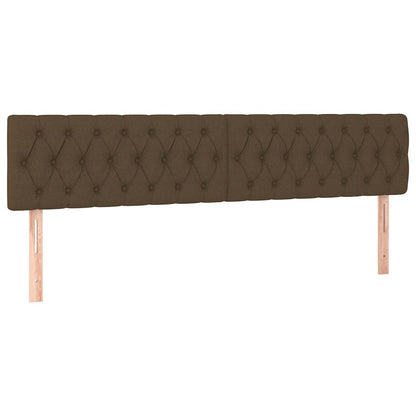 Kopfteile Dunkelbraun 180x7x78/88 cm Stoff