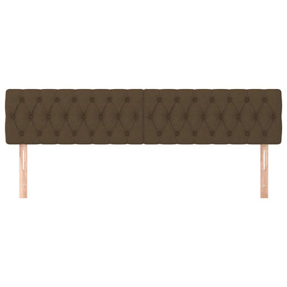 Kopfteile Dunkelbraun 180x7x78/88 cm Stoff
