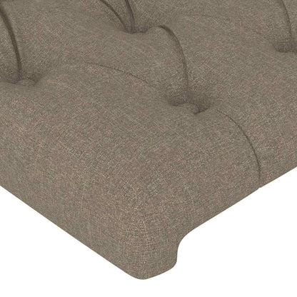 Kopfteile Taupe 180x7x78/88 cm Stoff