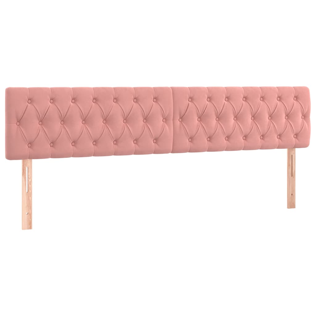 Kopfteile Rosa 180x7x78/88 cm Samt