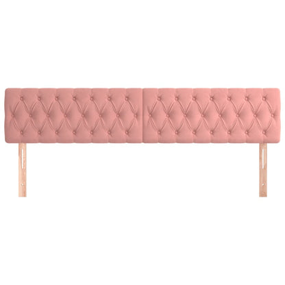 Kopfteile Rosa 180x7x78/88 cm Samt