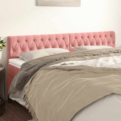 Kopfteile Rosa 180x7x78/88 cm Samt