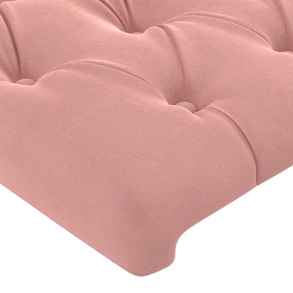 Kopfteile Rosa 200x7x78/88 cm Samt