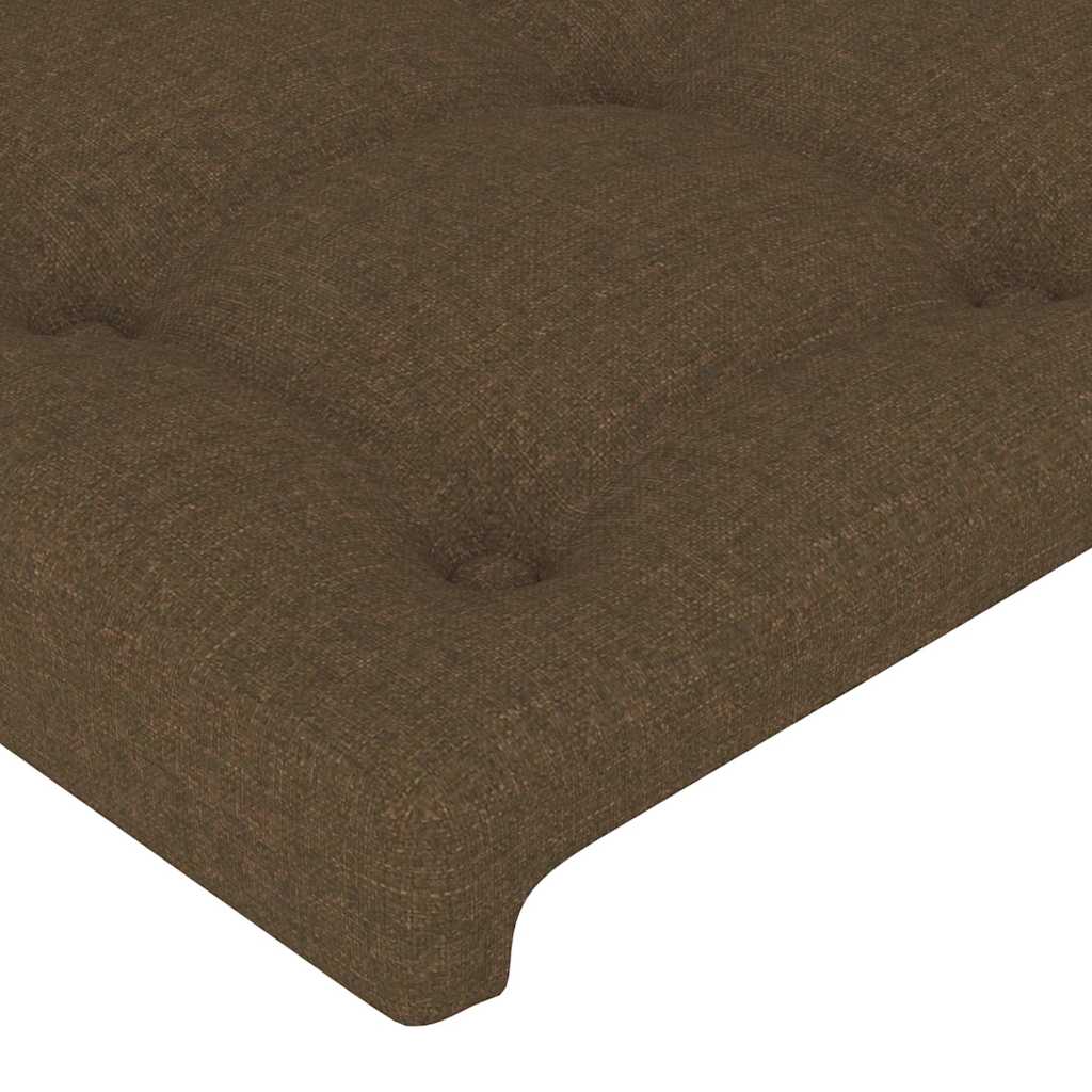 Kopfteil Dunkelbraun 80x5x78/88 cm Stoff