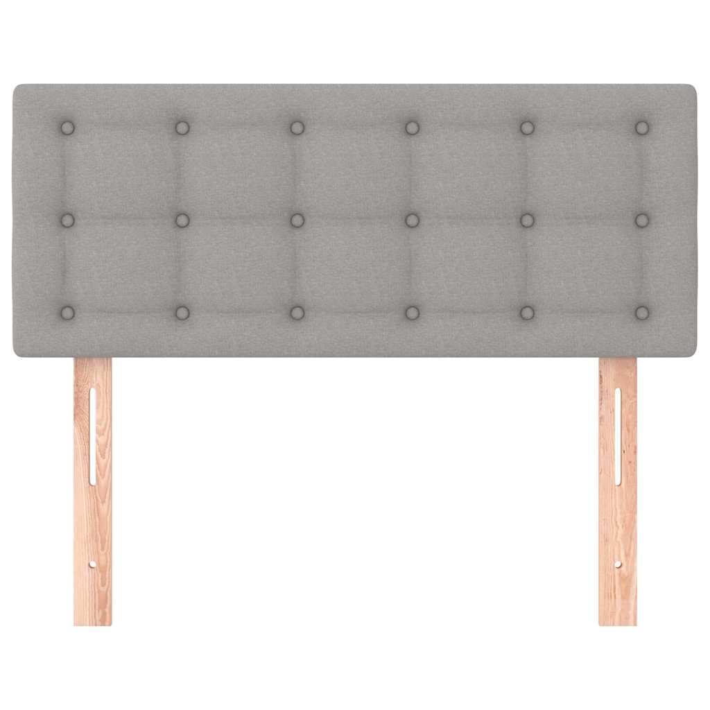 Kopfteil Hellgrau 100x5x78/88 cm Stoff