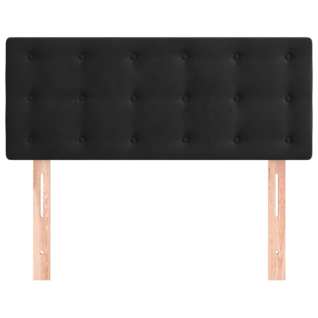 Kopfteil Schwarz 100x5x78/88 cm Samt