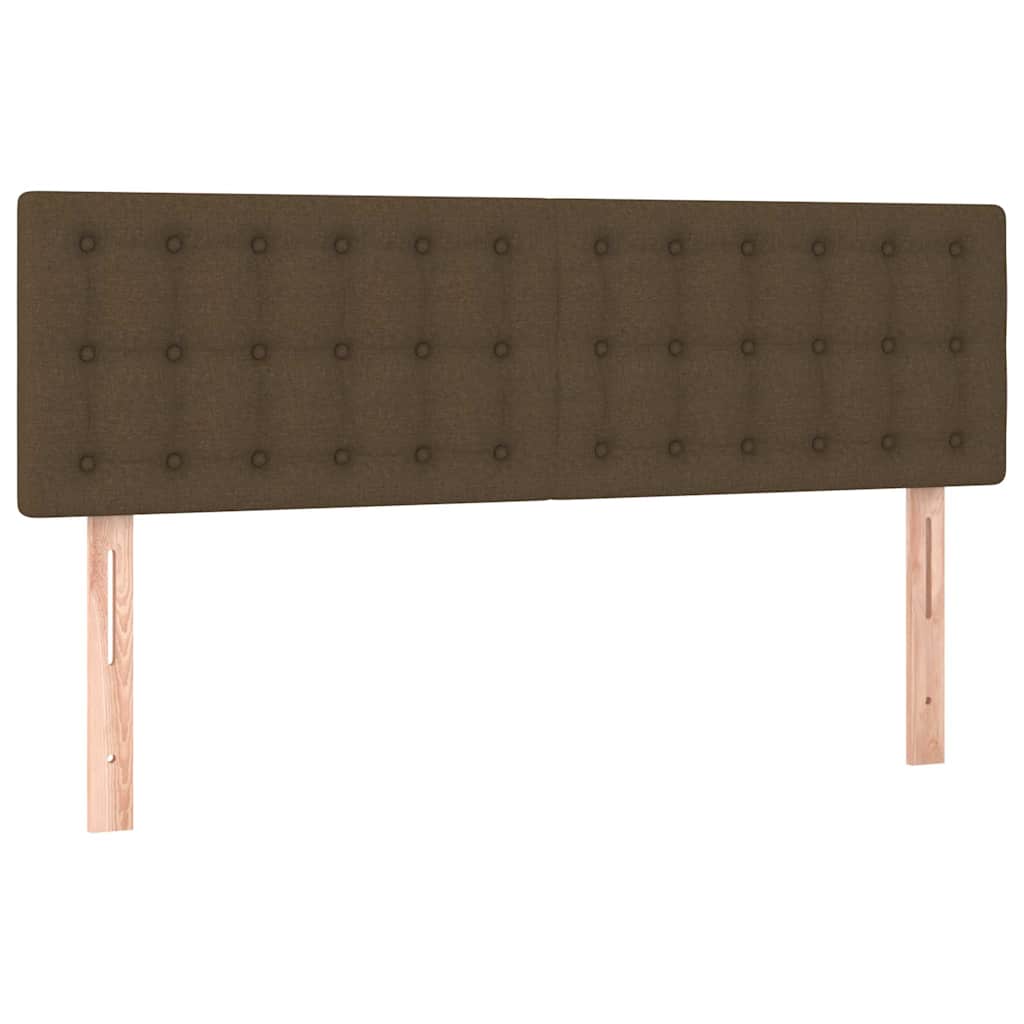 Kopfteile Dunkelbraun 144x5x78/88 cm Stoff