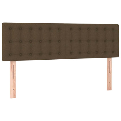 Kopfteile Dunkelbraun 144x5x78/88 cm Stoff
