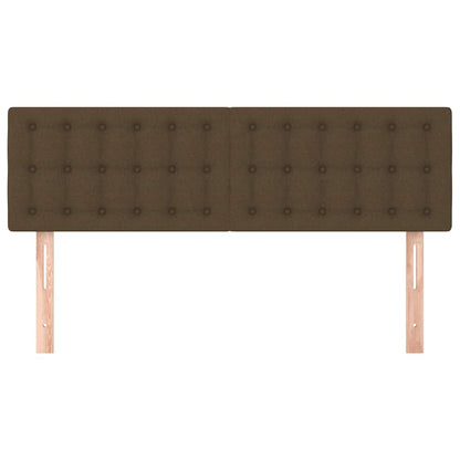 Kopfteile Dunkelbraun 144x5x78/88 cm Stoff