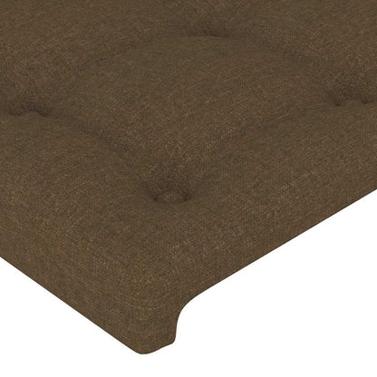 Kopfteile Dunkelbraun 144x5x78/88 cm Stoff