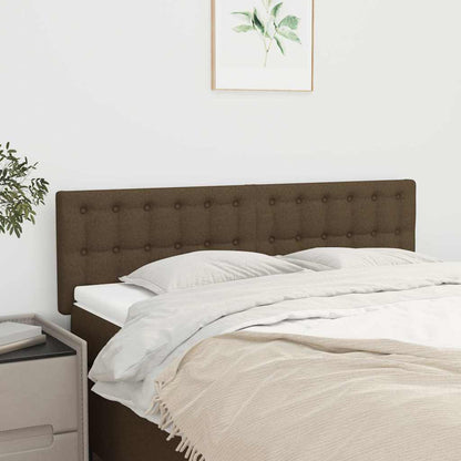 Kopfteile Dunkelbraun 144x5x78/88 cm Stoff