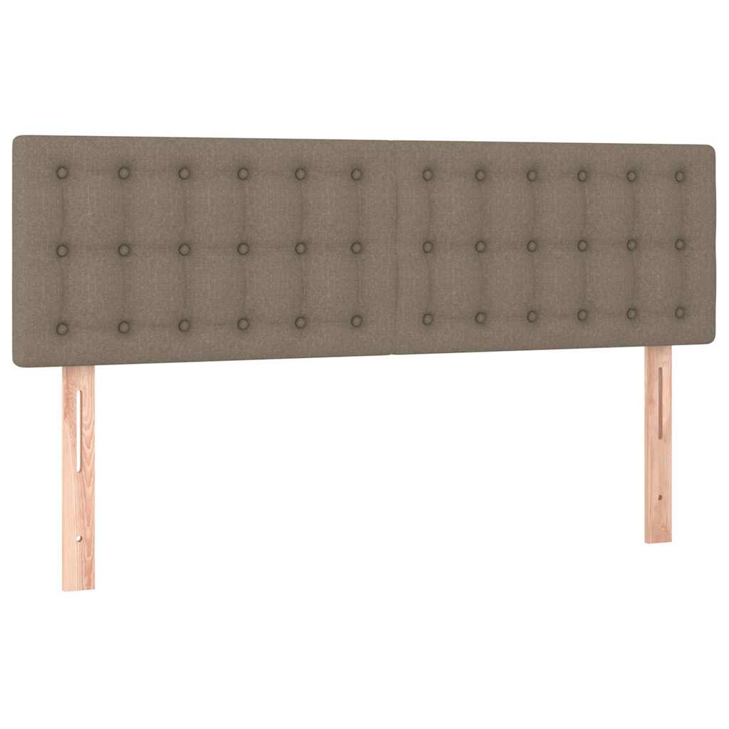 Kopfteile Taupe 144x5x78/88 cm Stoff
