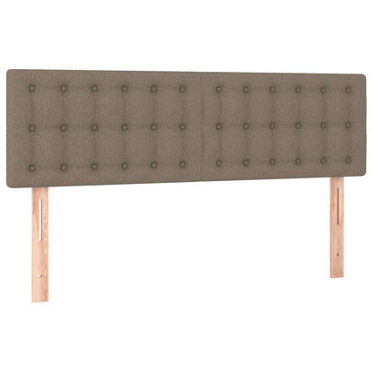 Kopfteile Taupe 144x5x78/88 cm Stoff