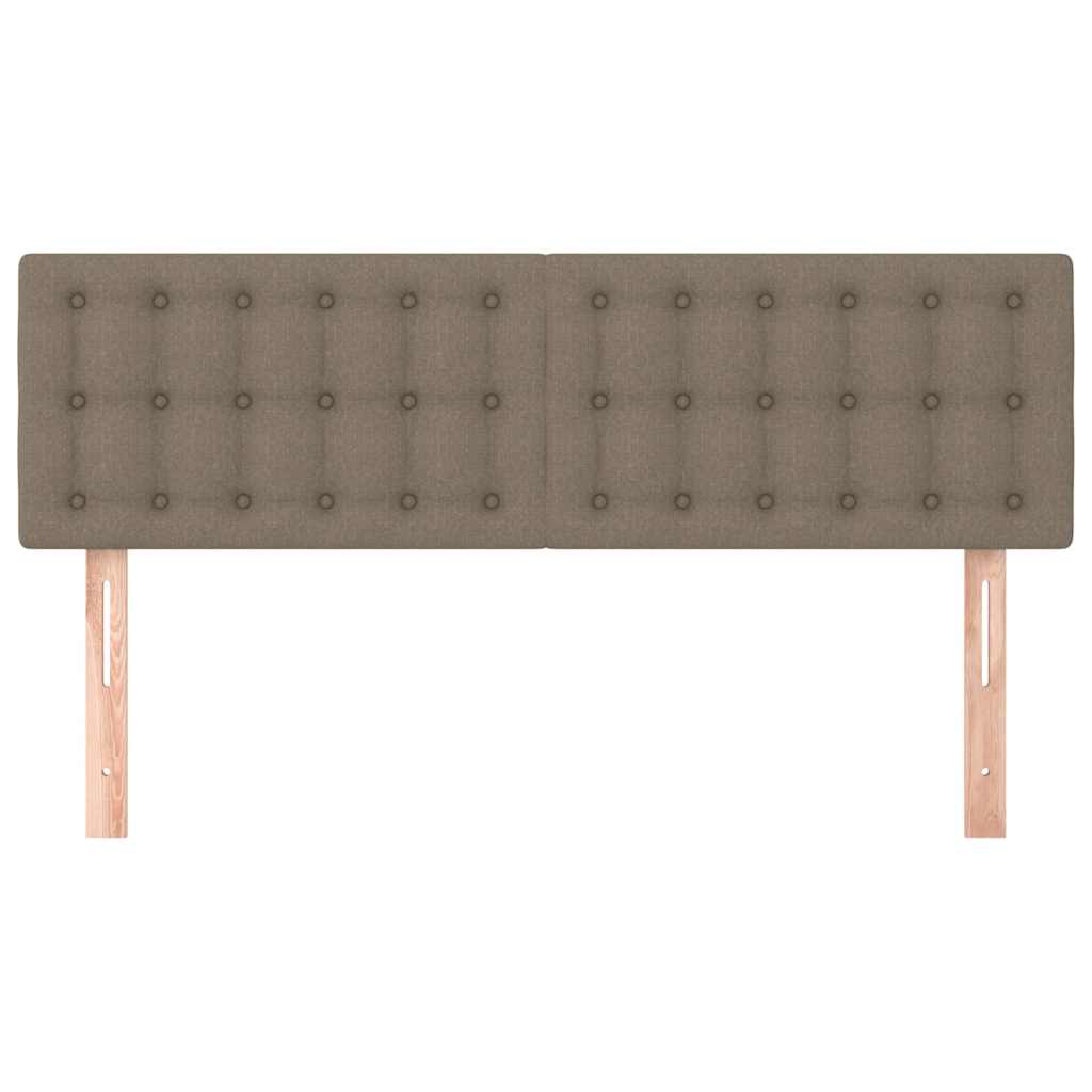 Kopfteile Taupe 144x5x78/88 cm Stoff