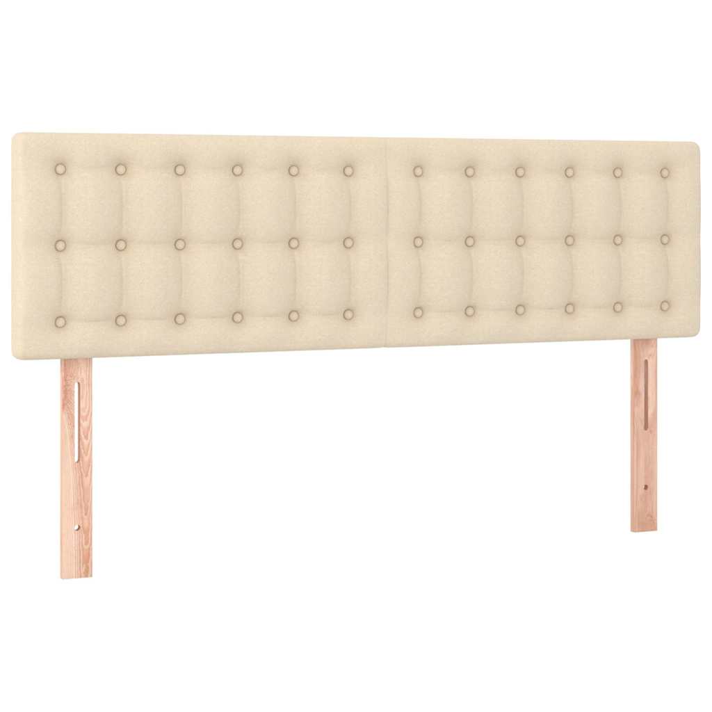 Kopfteile Creme 144x5x78/88 cm Stoff