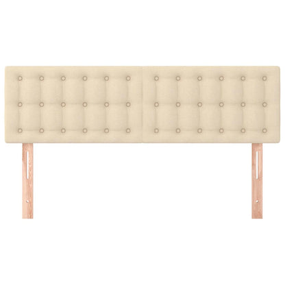 Kopfteile Creme 144x5x78/88 cm Stoff