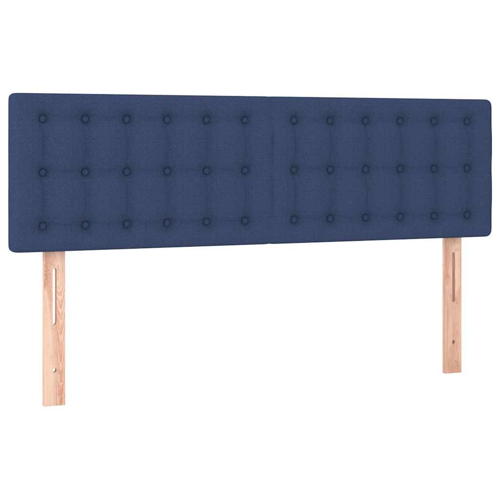 Kopfteile Blau 144x5x78/88 cm Stoff