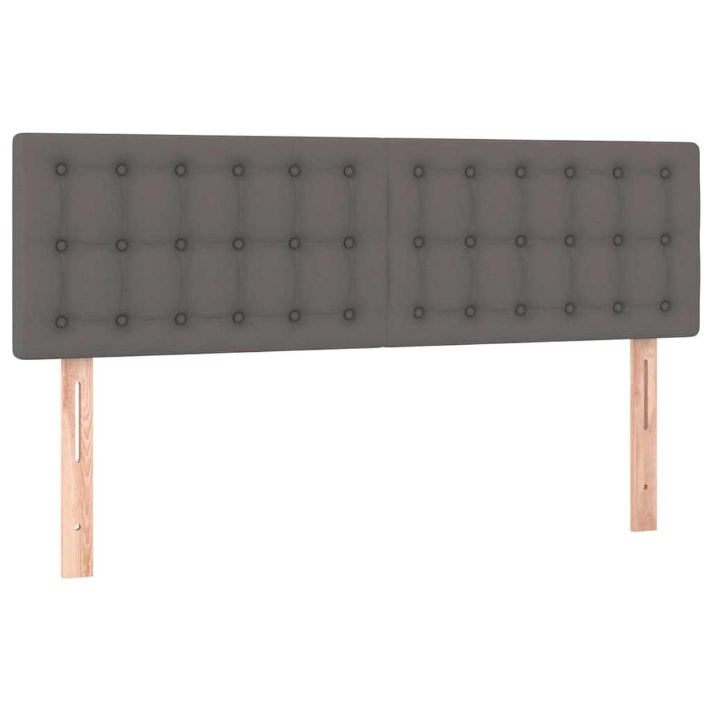 Kopfteile Grau 144x5x78/88 cm Kunstleder