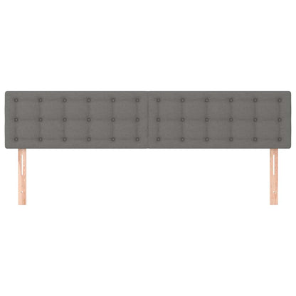 Kopfteile Dunkelgrau 160x5x78/88 cm Stoff