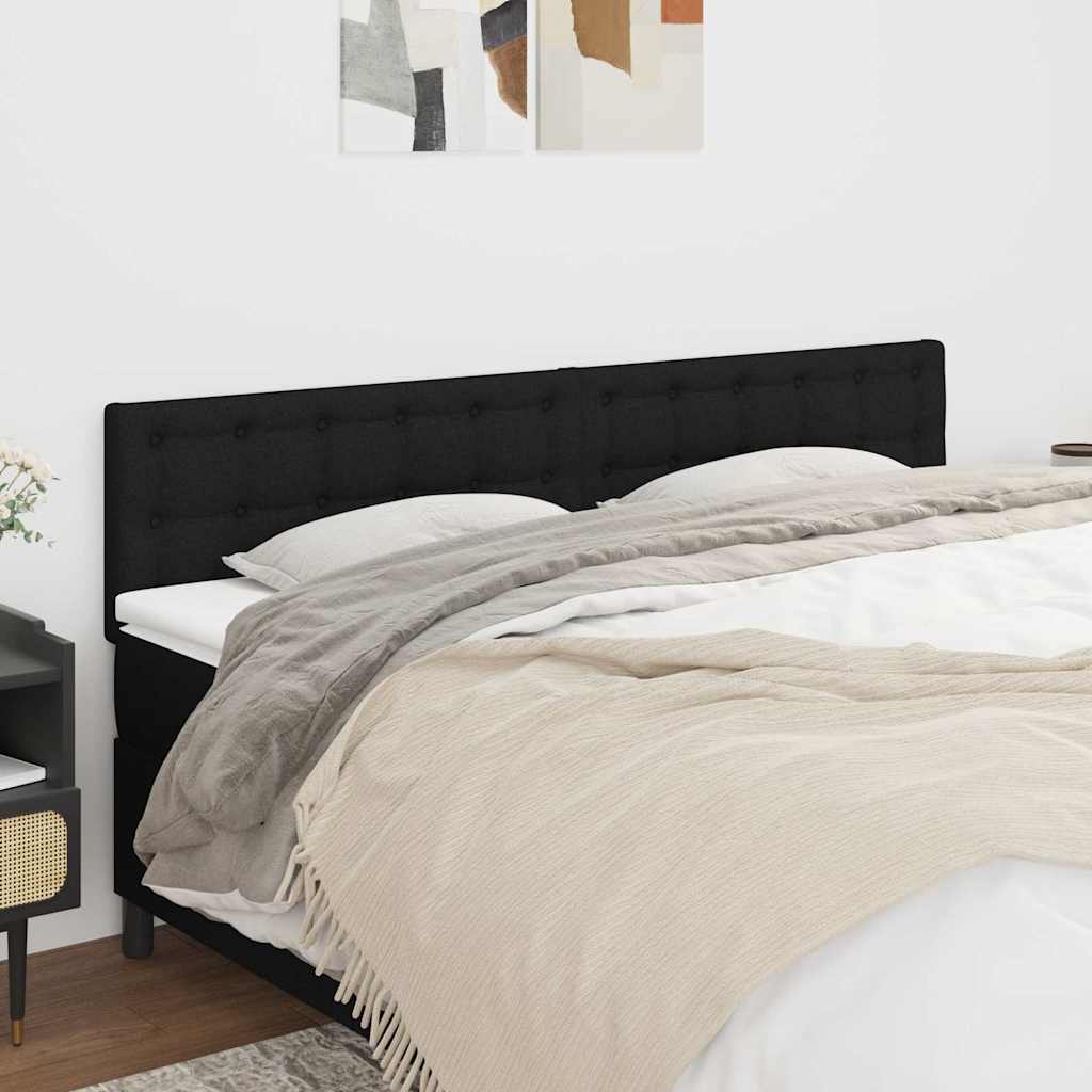 Kopfteile Schwarz 160x5x78/88 cm Stoff