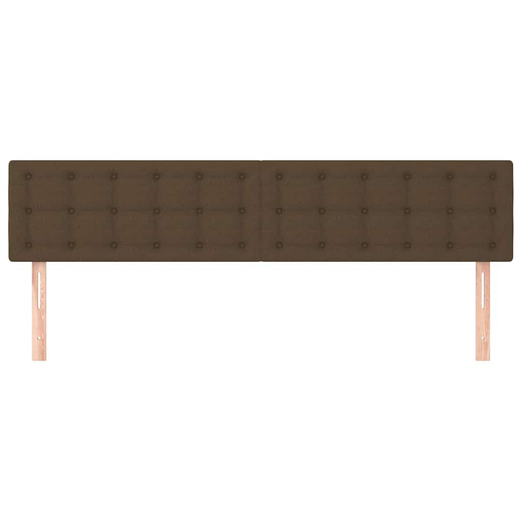 Kopfteile Dunkelbraun 160x5x78/88 cm Stoff