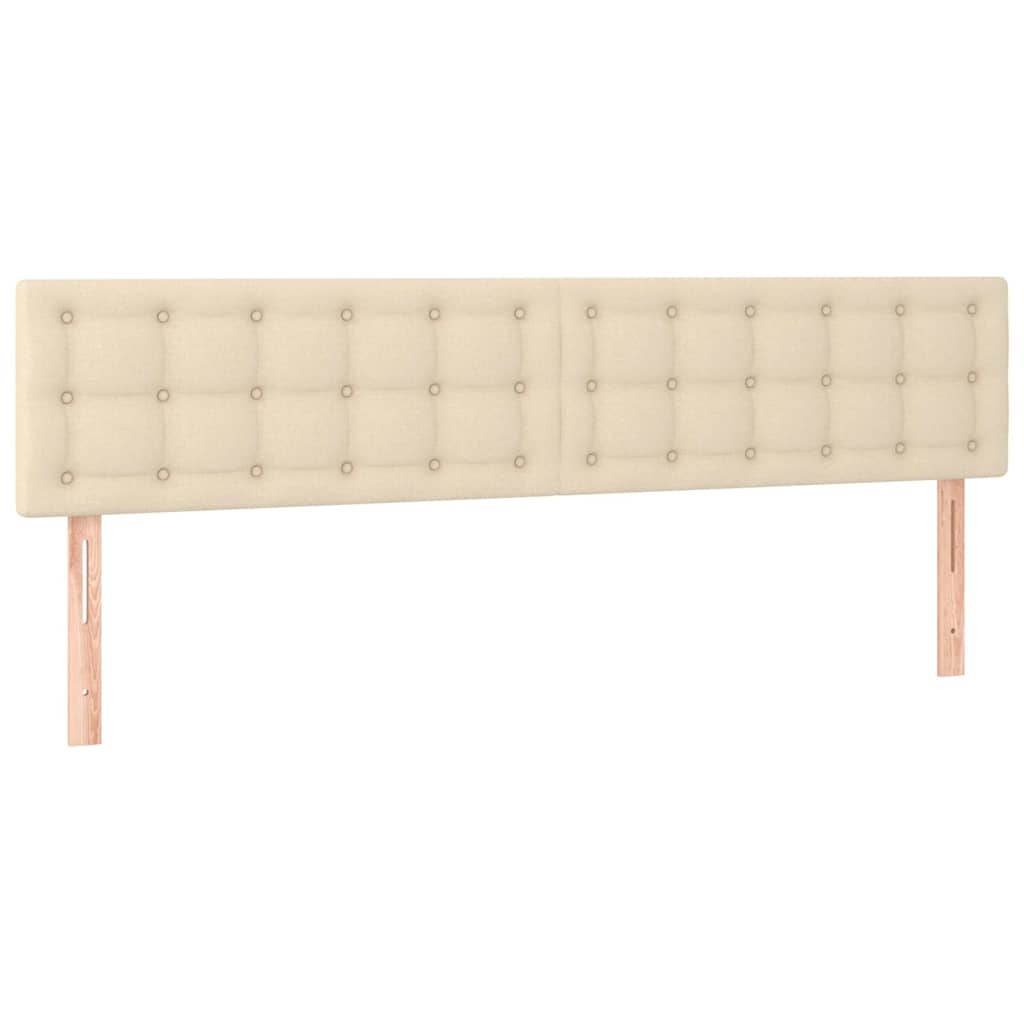 Kopfteile Creme 160x5x78/88 cm Stoff