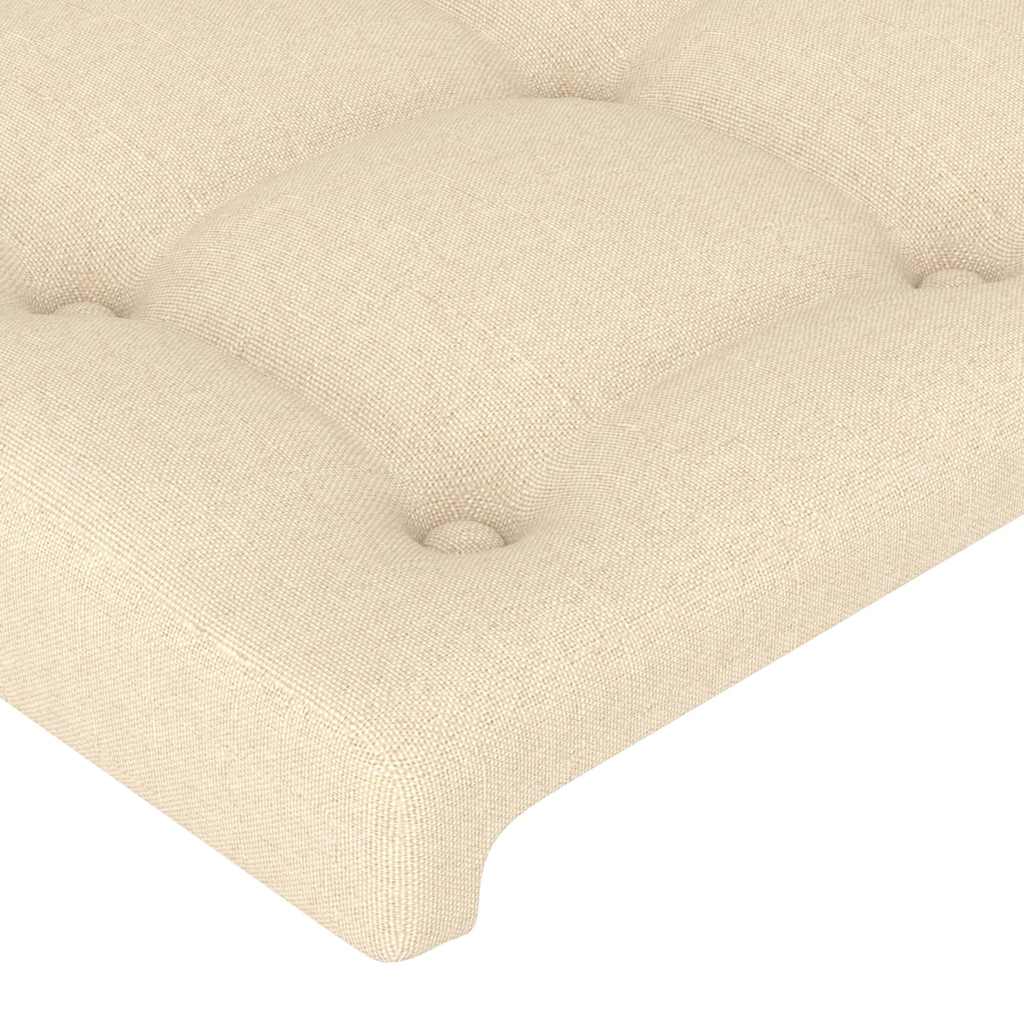 Kopfteile Creme 160x5x78/88 cm Stoff