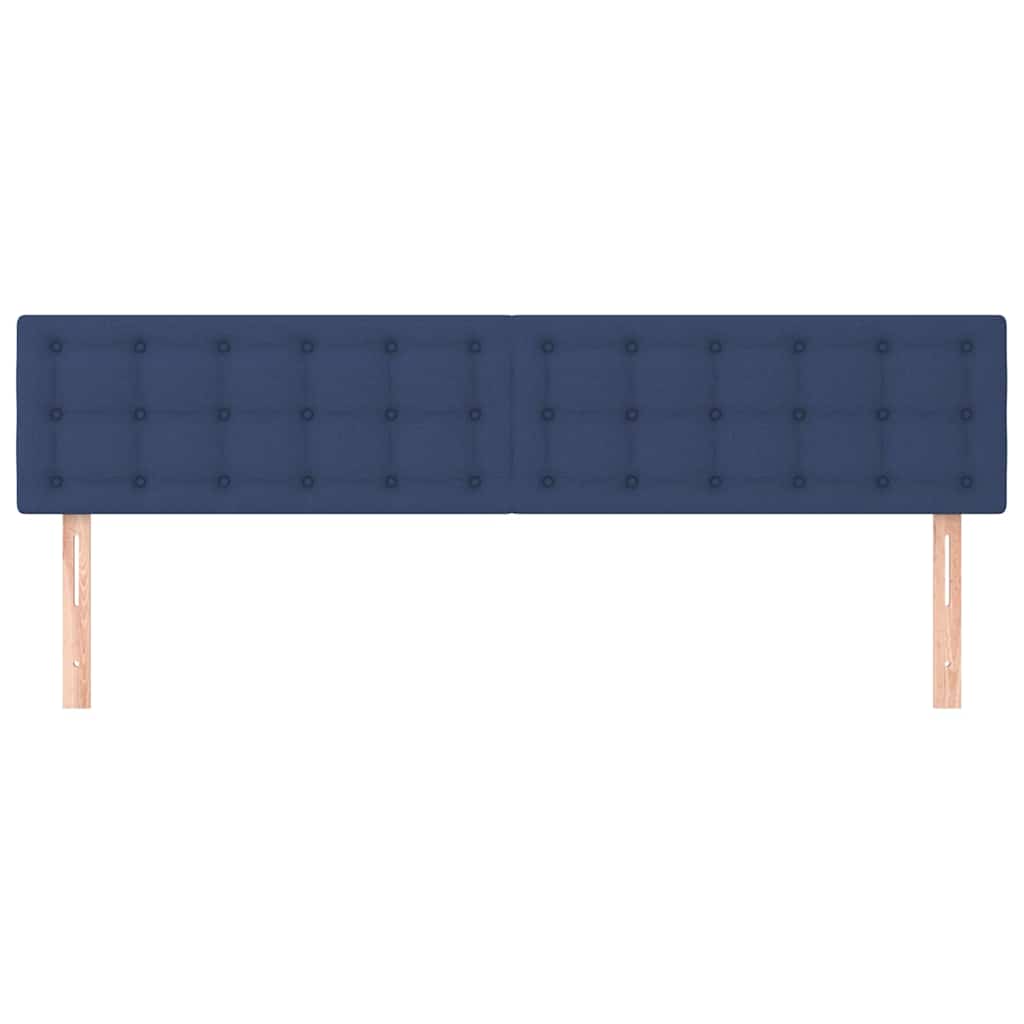 Kopfteile Blau 160x5x78/88 cm Stoff