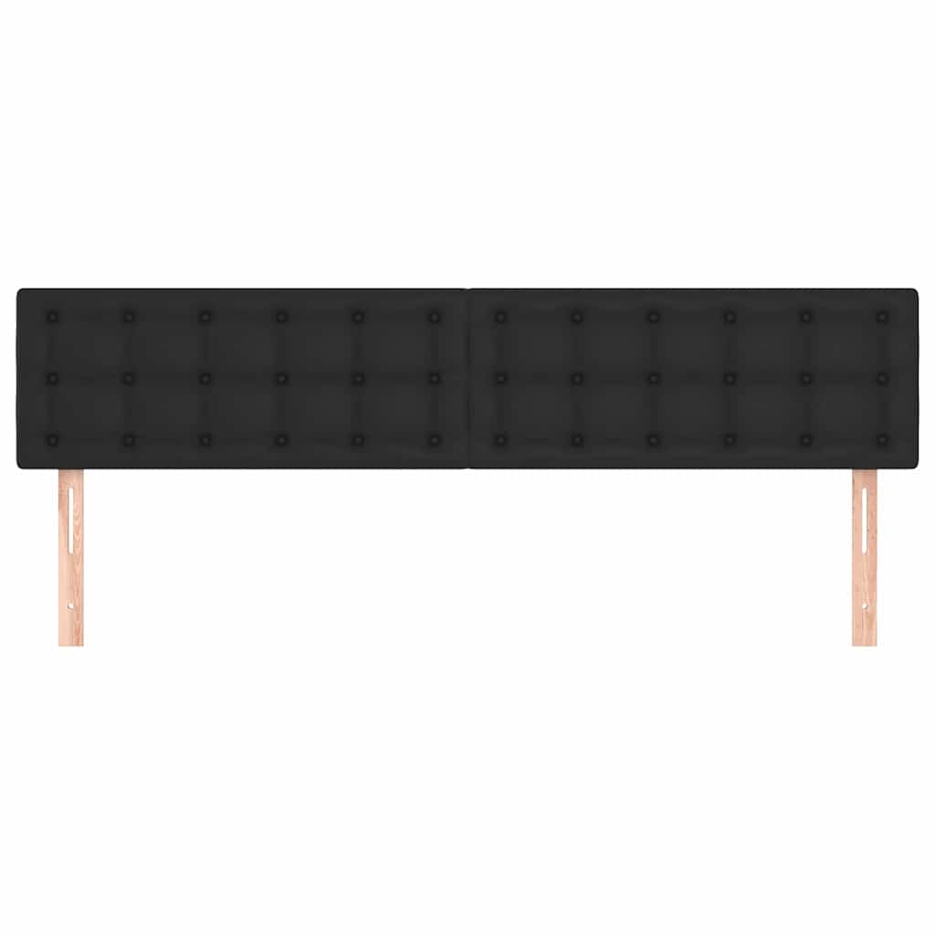 Kopfteile Schwarz 160x5x78/88 cm Kunstleder