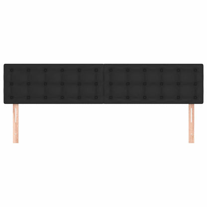 Kopfteile Schwarz 160x5x78/88 cm Kunstleder
