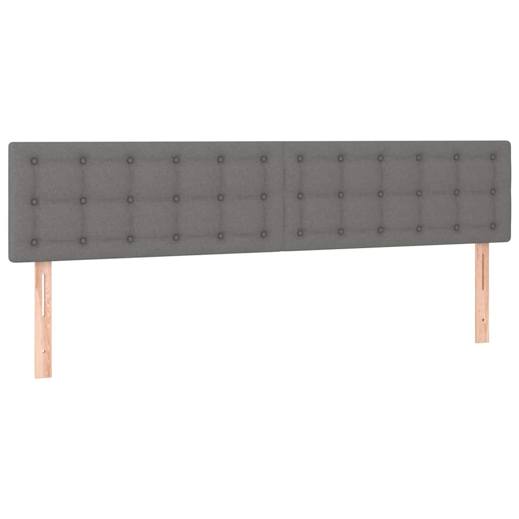 Kopfteile Dunkelgrau 180x5x78/88 cm Stoff