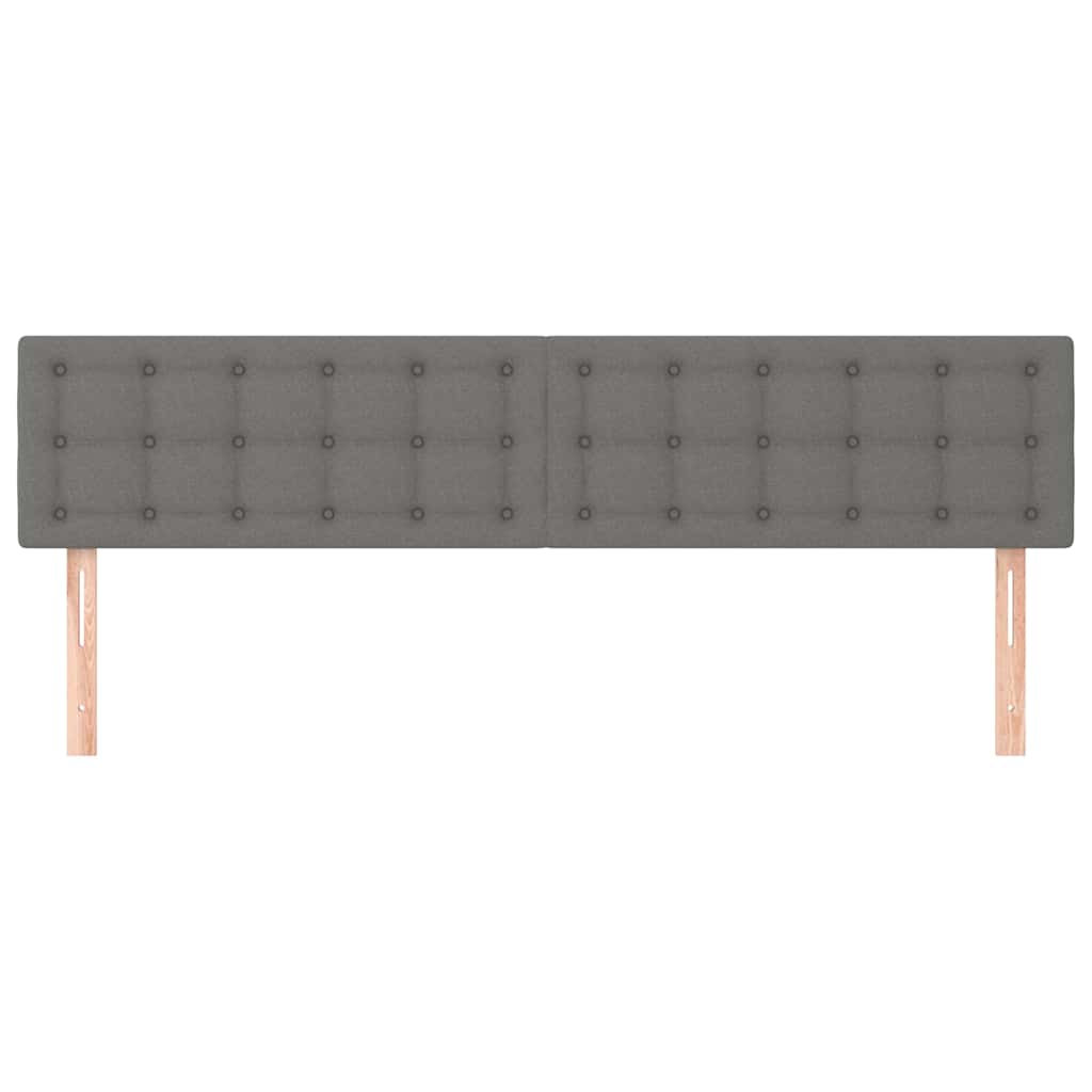 Kopfteile Dunkelgrau 180x5x78/88 cm Stoff