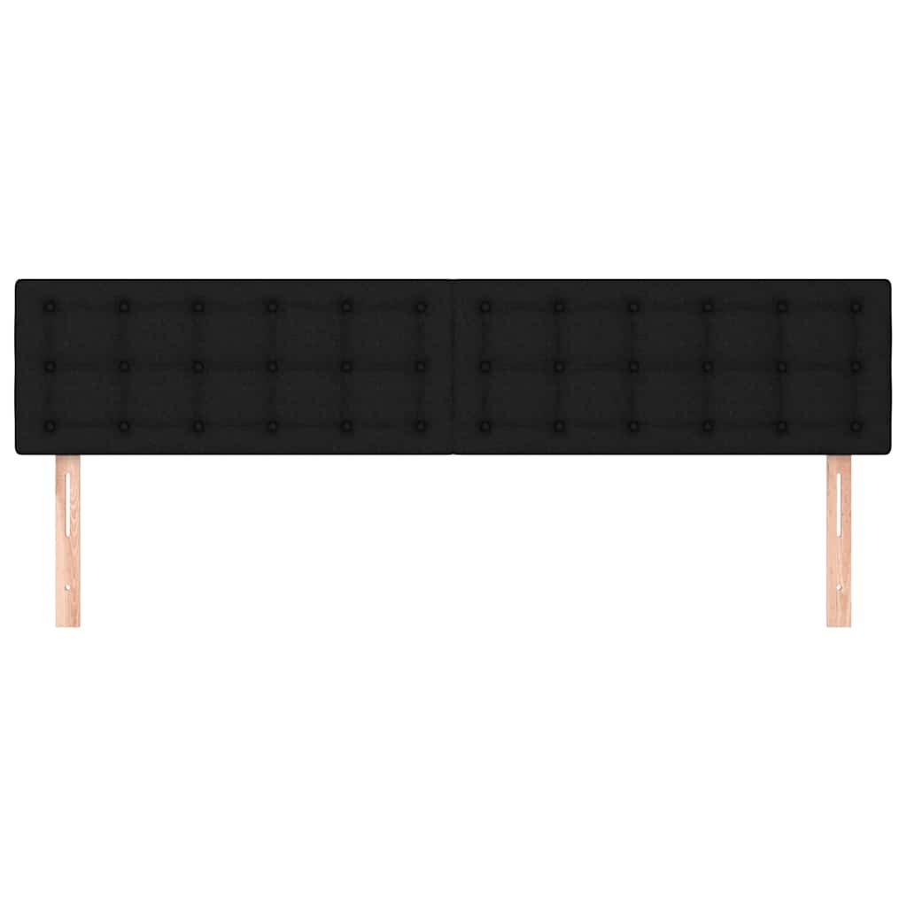 Kopfteile Schwarz 180x5x78/88 cm Stoff