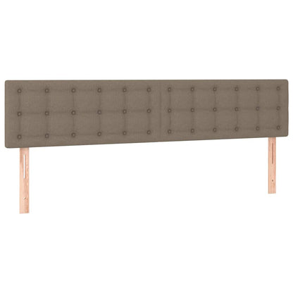 Kopfteile Taupe 180x5x78/88 cm Stoff