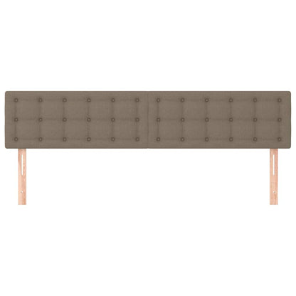 Kopfteile Taupe 180x5x78/88 cm Stoff