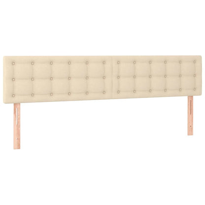 Kopfteile Creme 180x5x78/88 cm Stoff