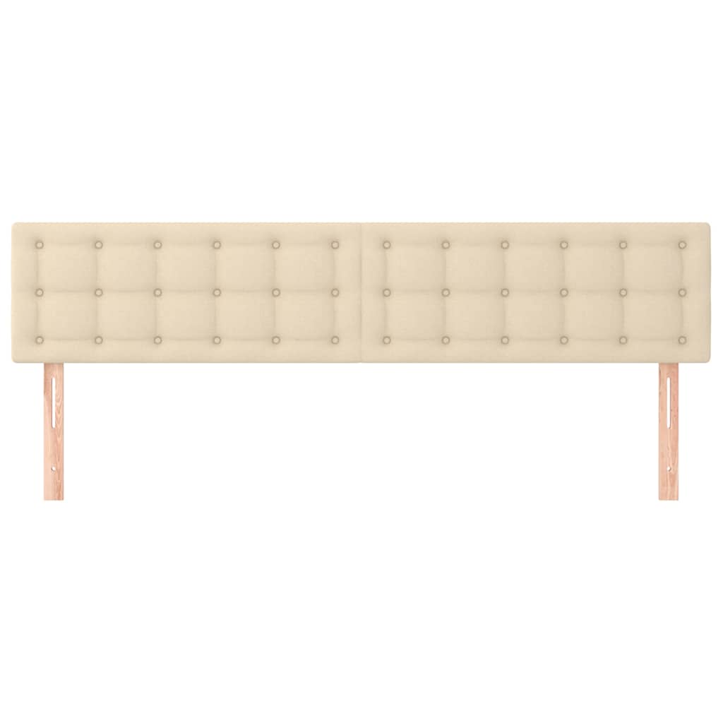 Kopfteile Creme 180x5x78/88 cm Stoff